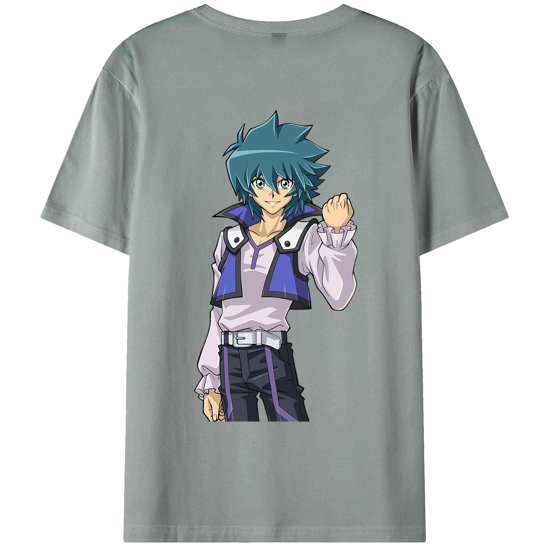 （画像用） 遊☆戯☆王 Yu-Gi-Oh! 綿100％ メンズ半袖Tシャツ（バックプリント） 通気性